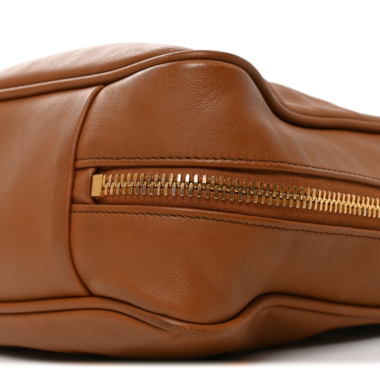 Miu Miu Soft Calf Softy Large Beau Top Handle Bag Cognac 9 of 9