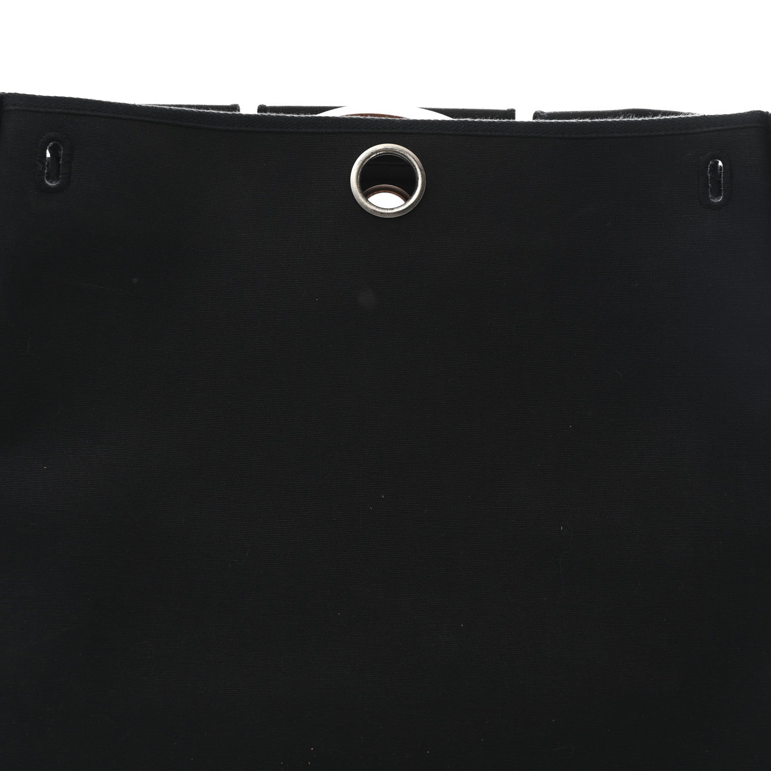 Hermes Toile Vache Calfskin Herbag 39 MM Black Natural 10 of 12