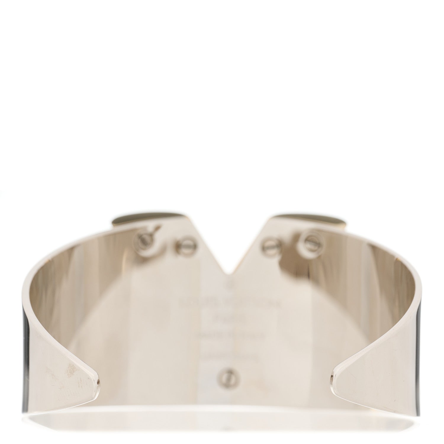 Louis Vuitton Metal Essential V Cuff Silver 2 of 3