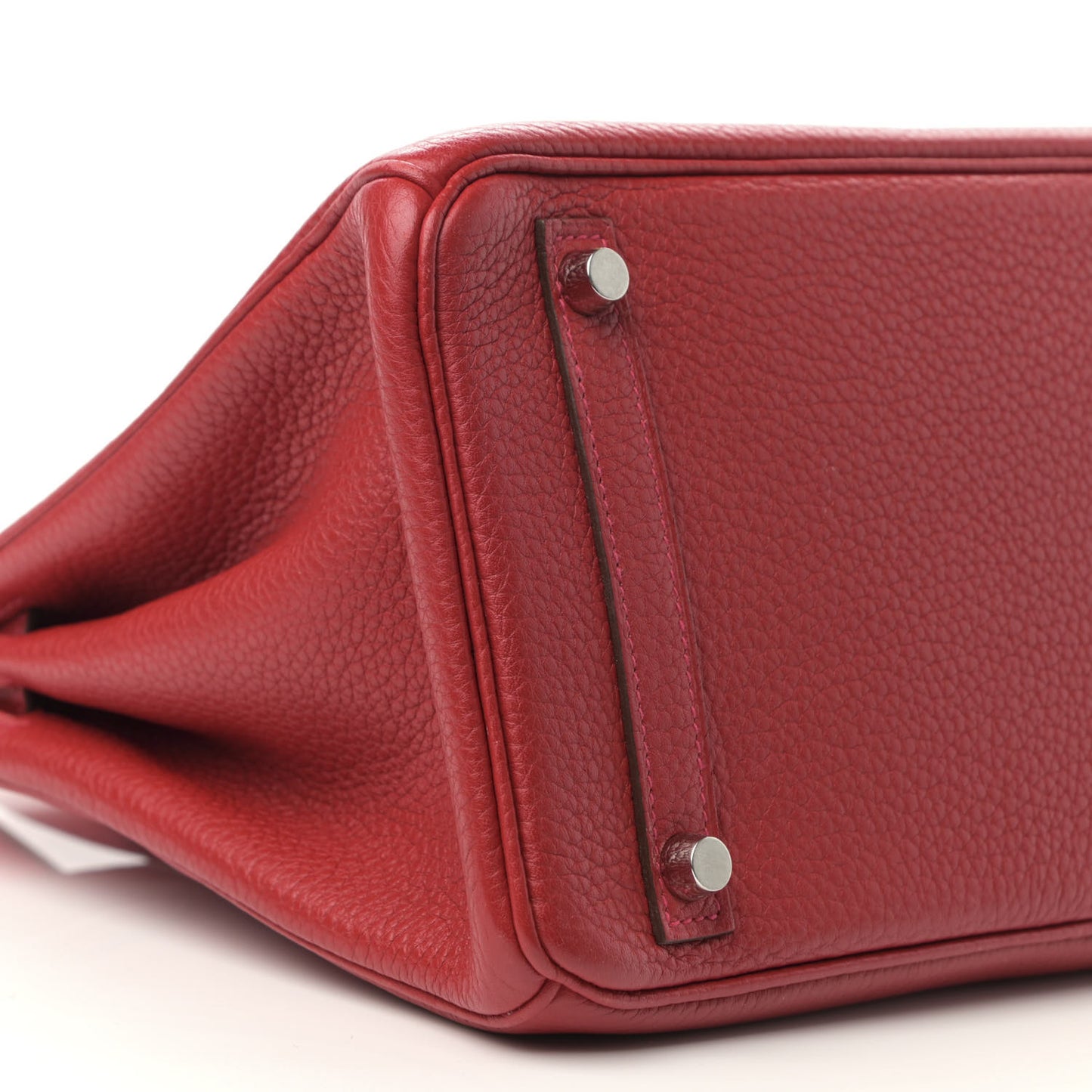 Taurillon Clemence Birkin 30 Rouge Casaque