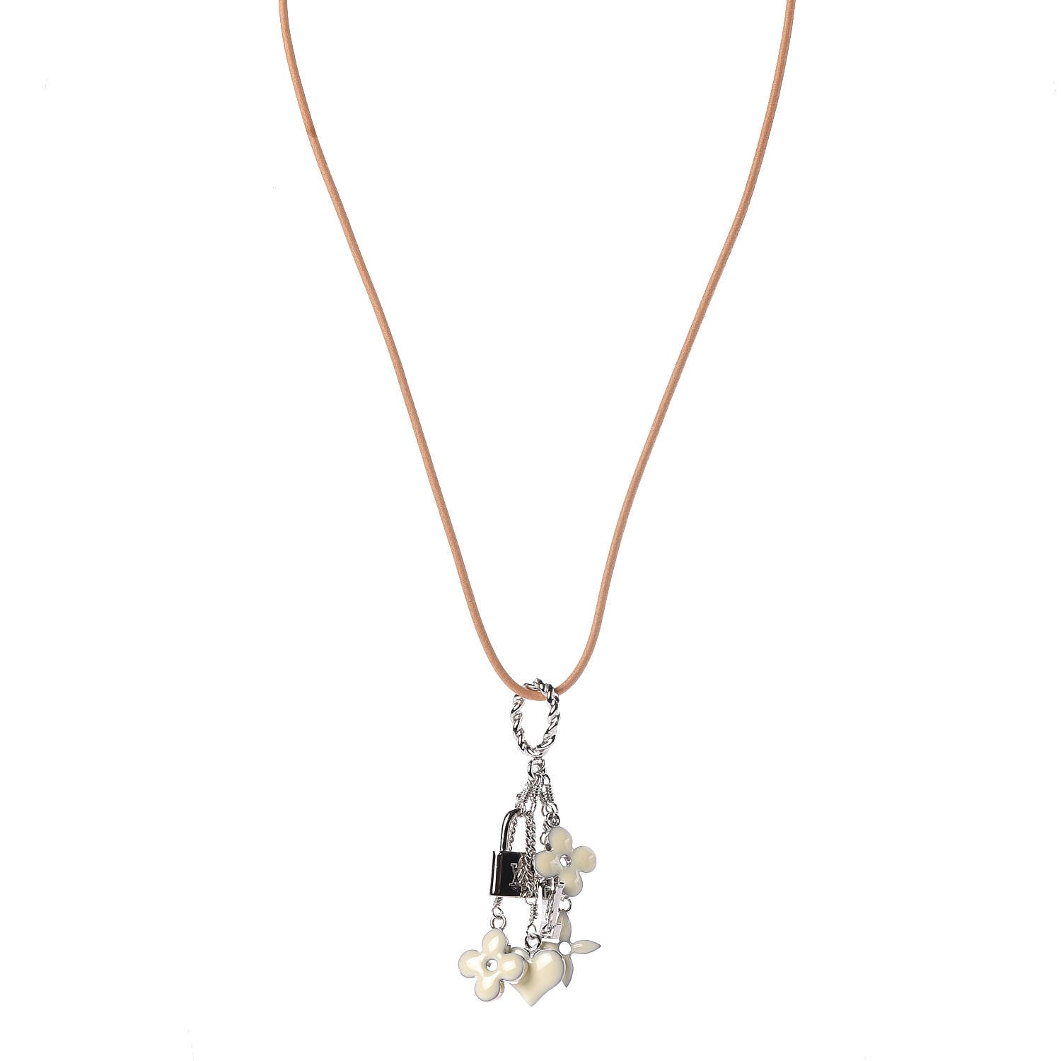 Louis Vuitton Sweet Monogram Pendant Necklace White 1 of 5