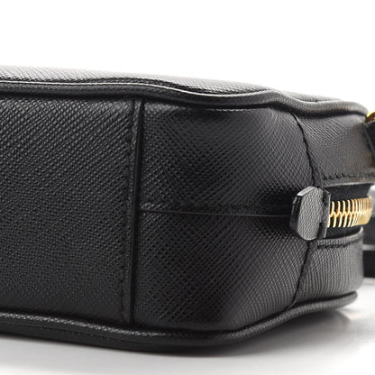 Prada Saffiano Mini Camera Crossbody Bag Black 9 of 9