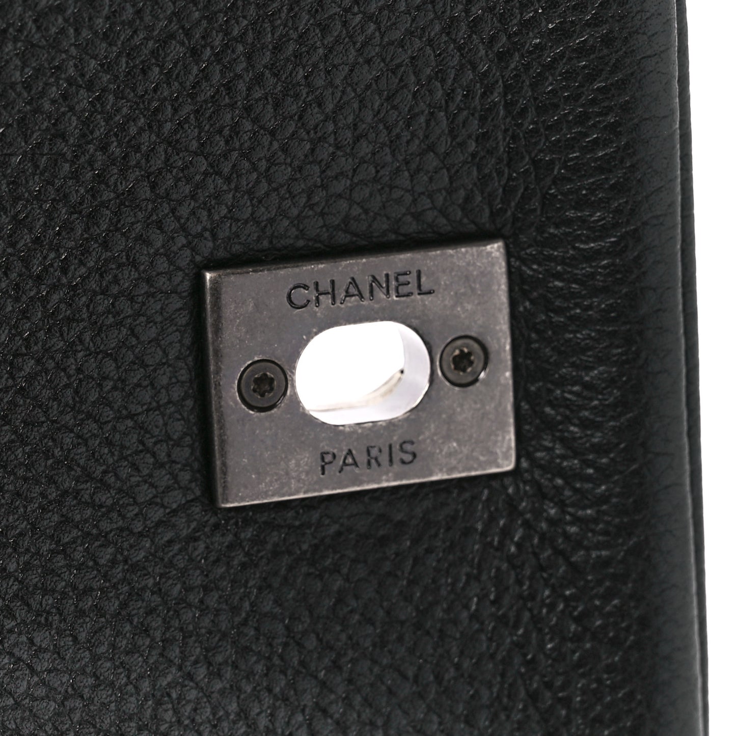 Calfskin Quilted Casual Pocket Messenger Flap Black