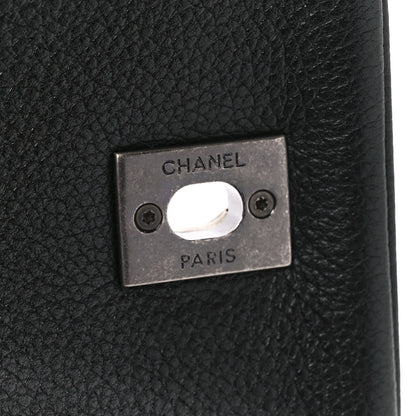 Chanel Calfskin Quilted Casual Pocket Messenger Flap Black 7 of 11