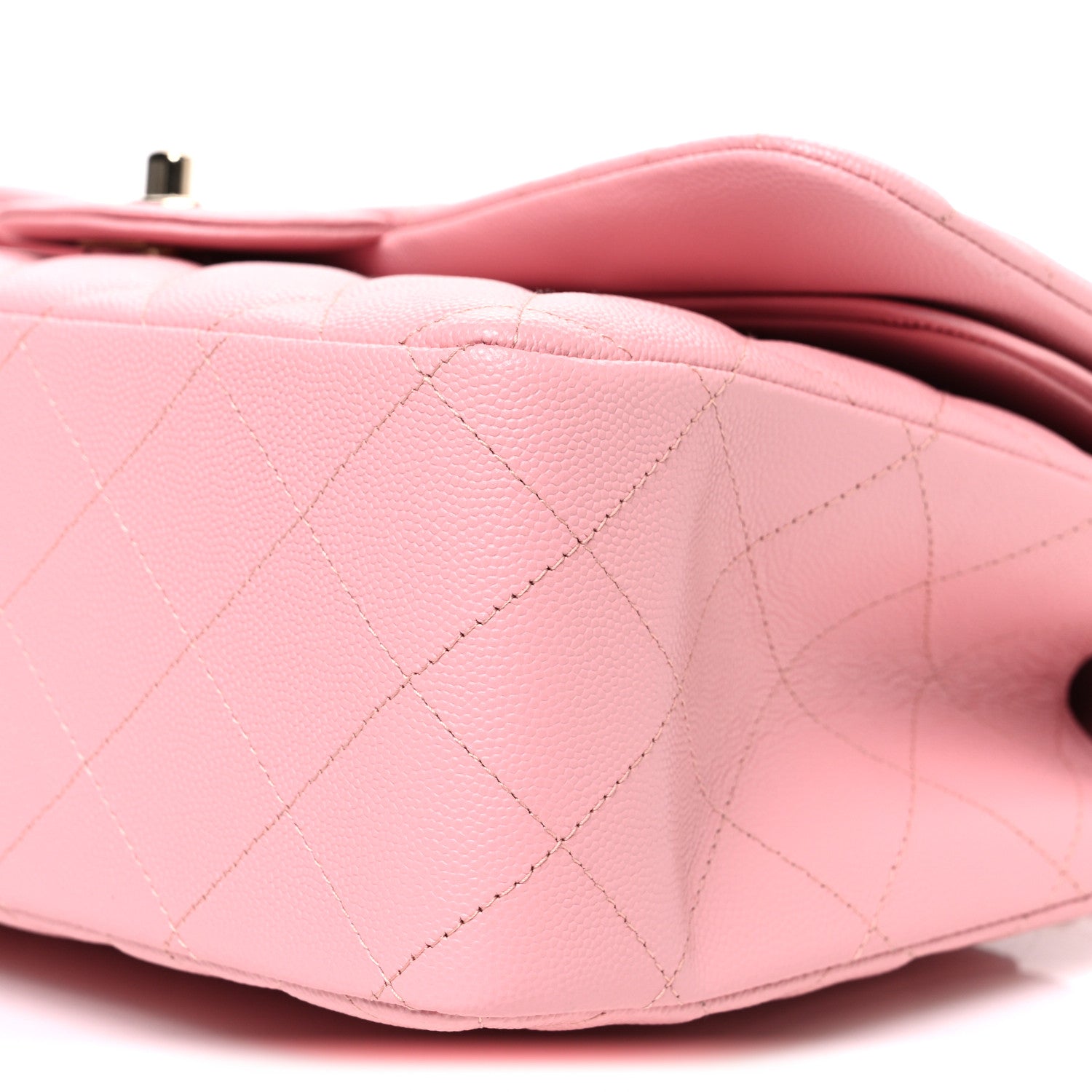 Chanel Caviar Quilted Jumbo Double Flap Pink 10 of 10