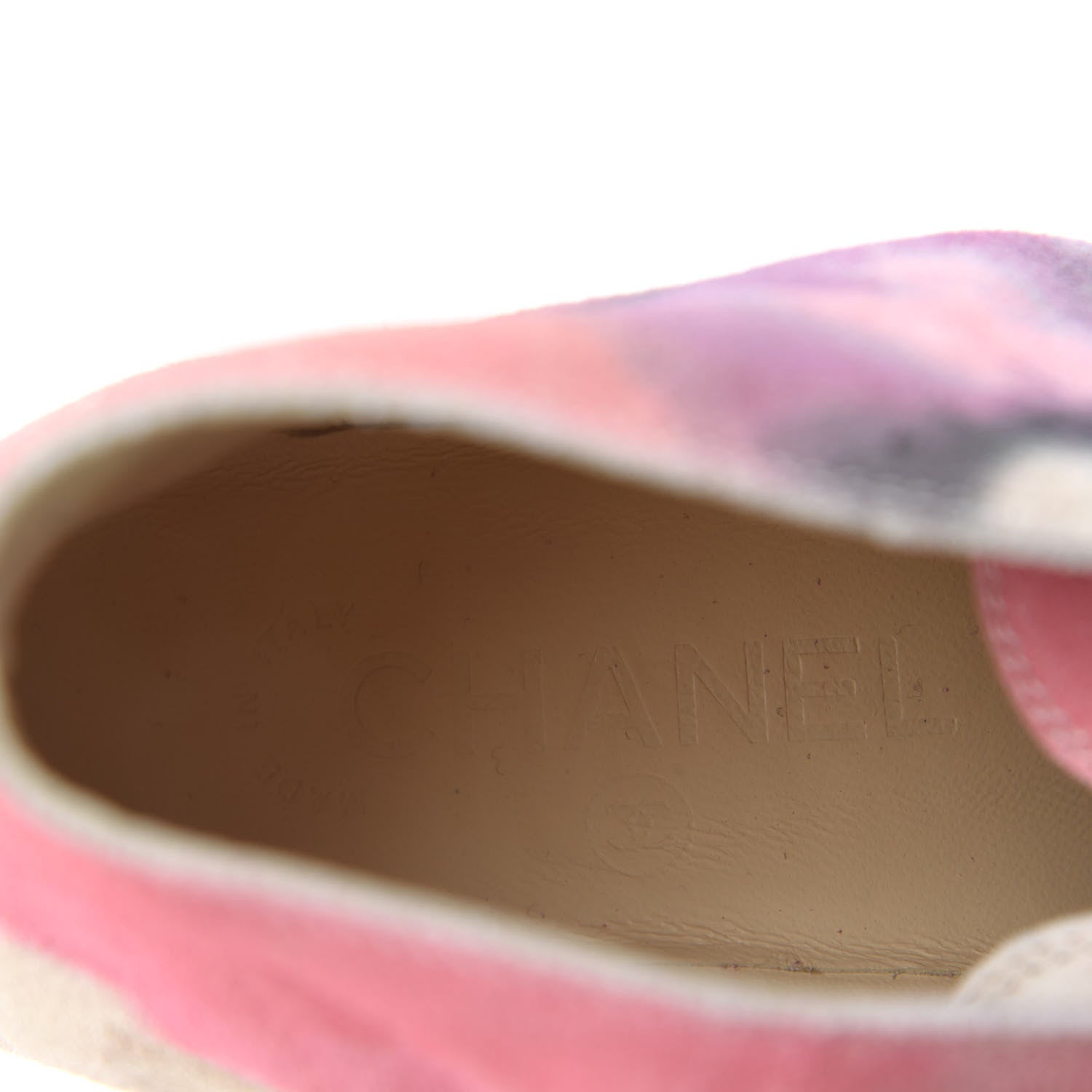 Chanel Suede Lace Up Short Boots 35.5 Pink Purple 8 of 9