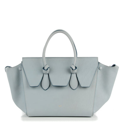 Celine Crisped Calfskin Small Tie Knot Tote Powder Blue 1 of 9
