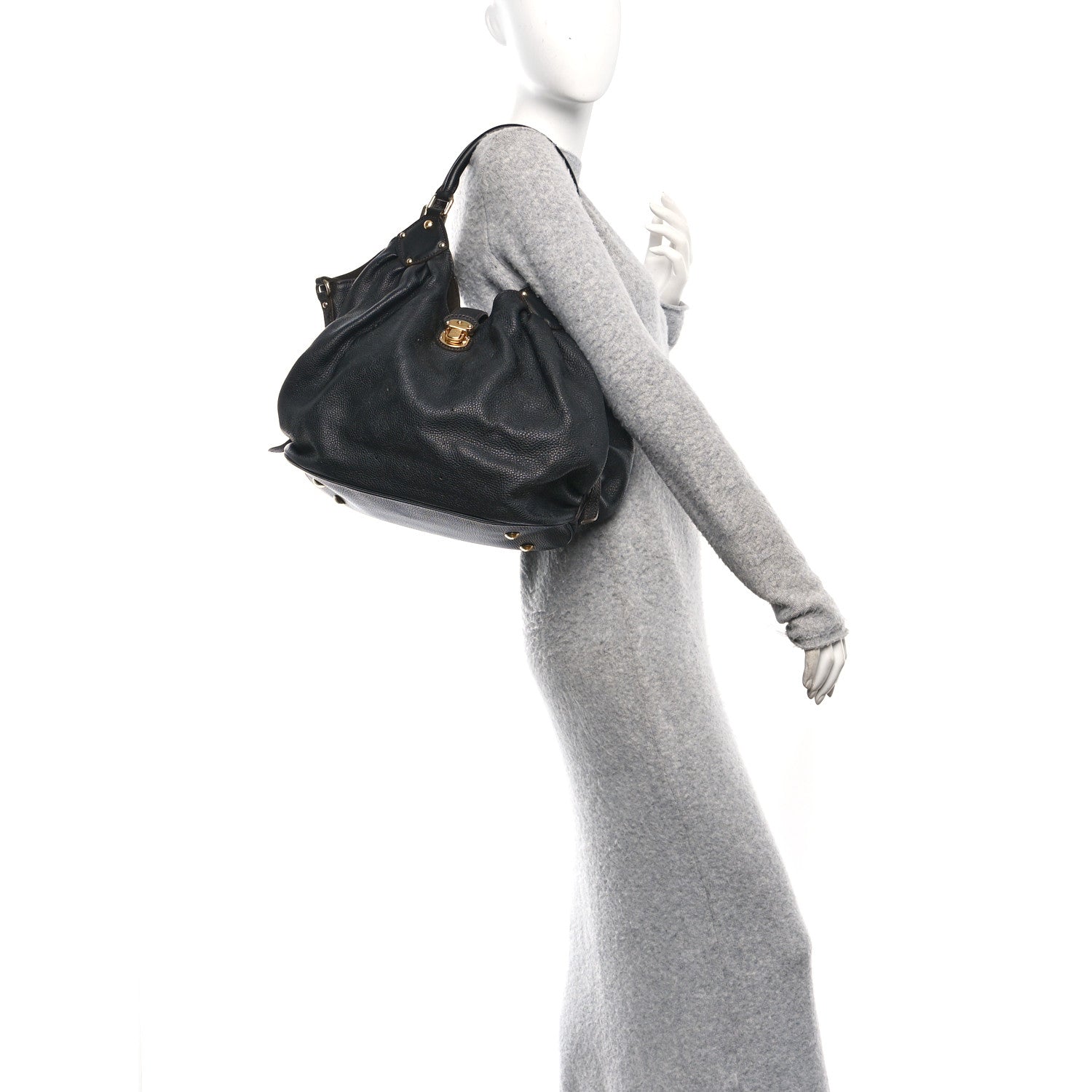 Louis Vuitton Mahina L Black 2 of 9