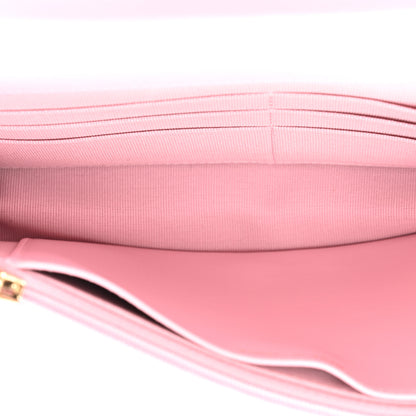 Chanel Caviar Quilted Wallet on Chain WOC Light Pink 5 of 12