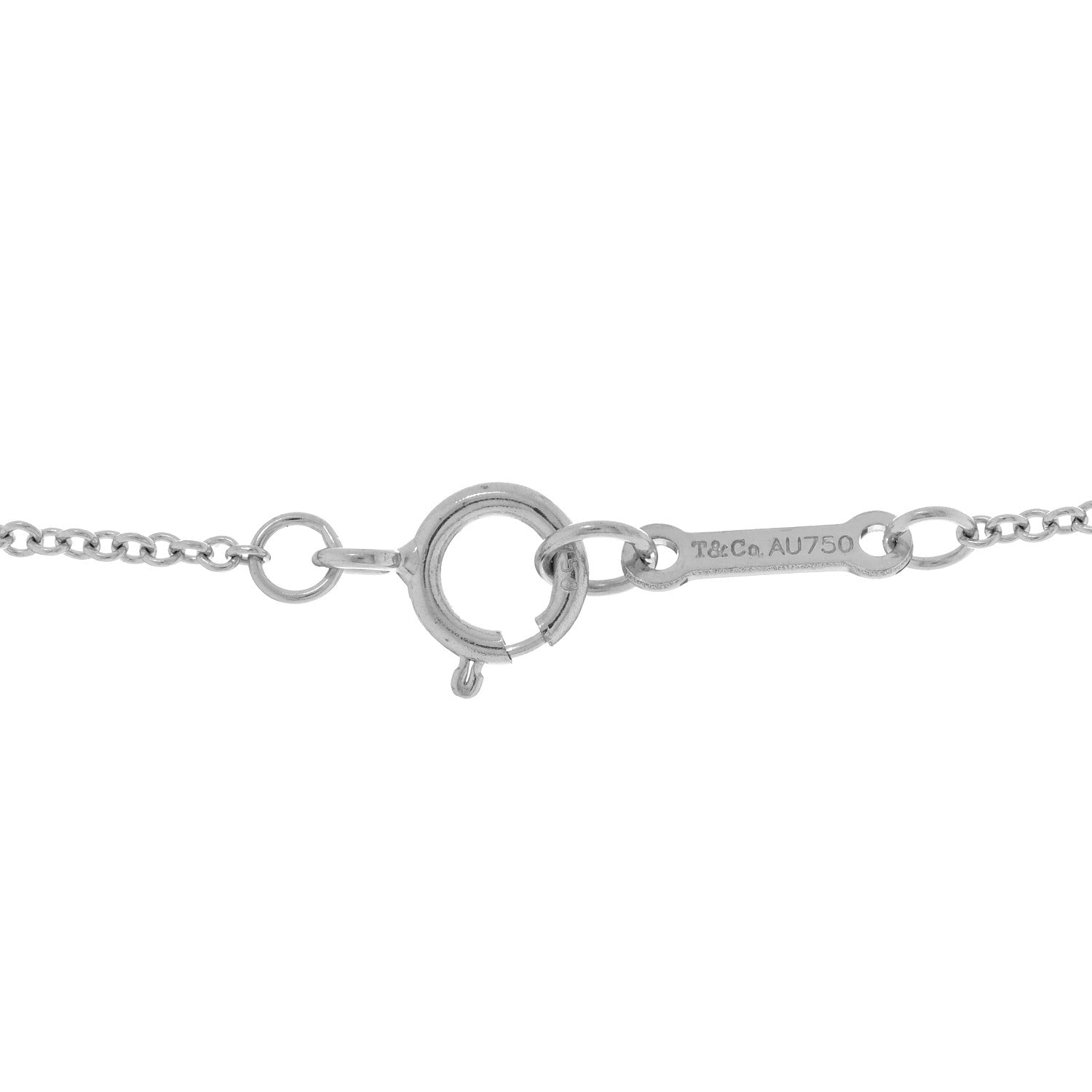 Tiffany 18K White Gold Diamond Paloma's Graffiti Love and Kisses Pendant Necklace 4 of 4