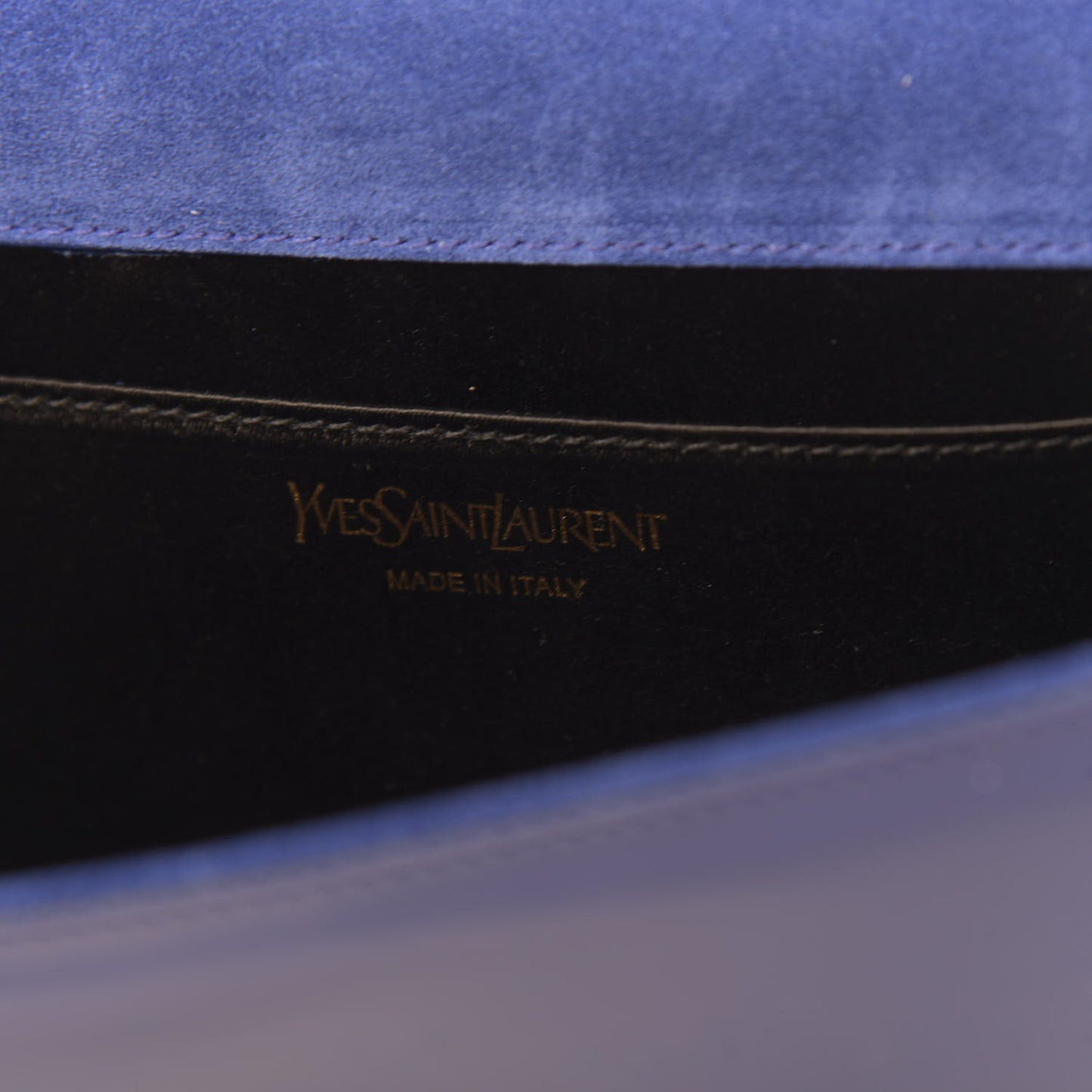 Patent Calfskin Monogram Large Belle De Jour Clutch Royal Blue