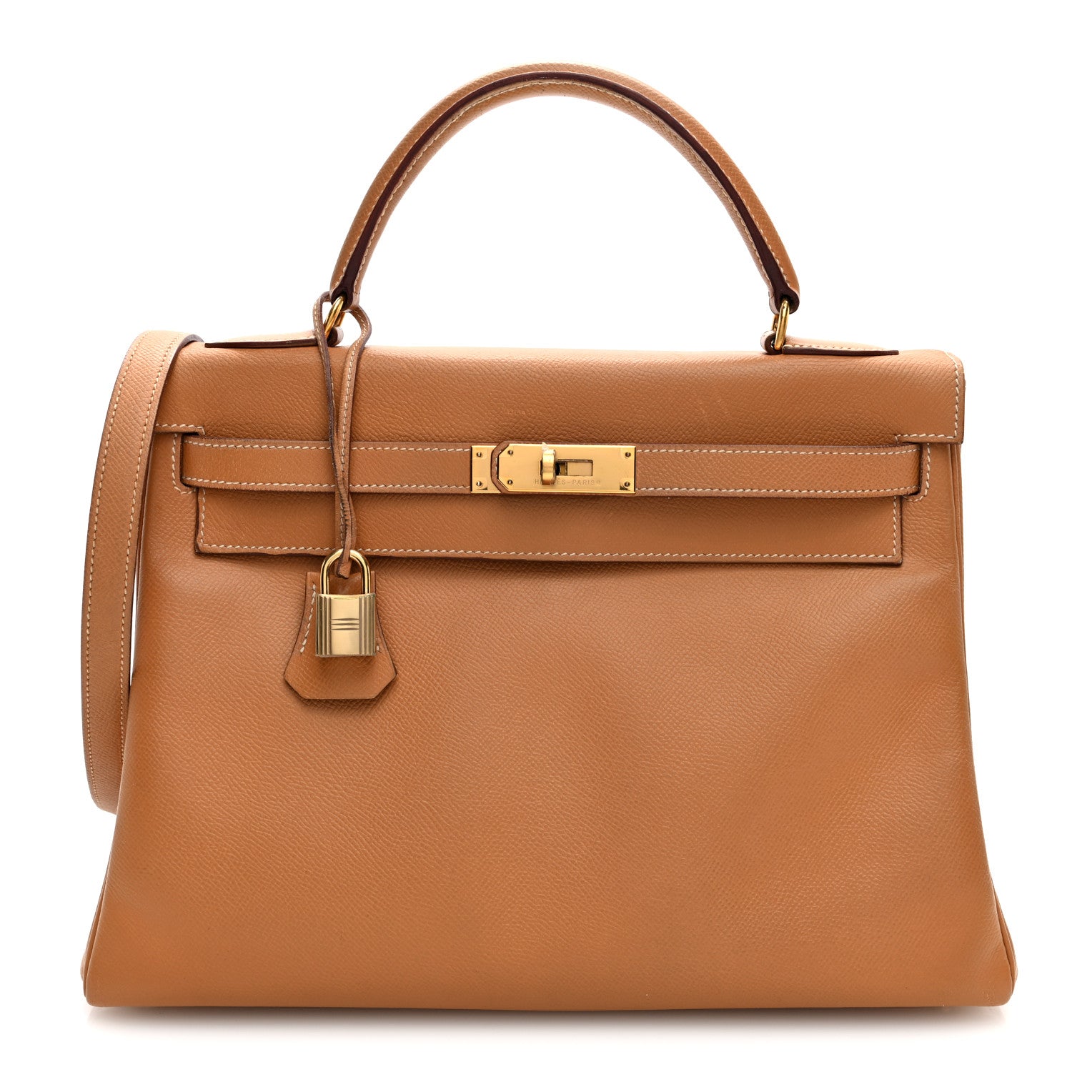 Hermes Courchevel Kelly Retourne 32 Gold 1 of 10