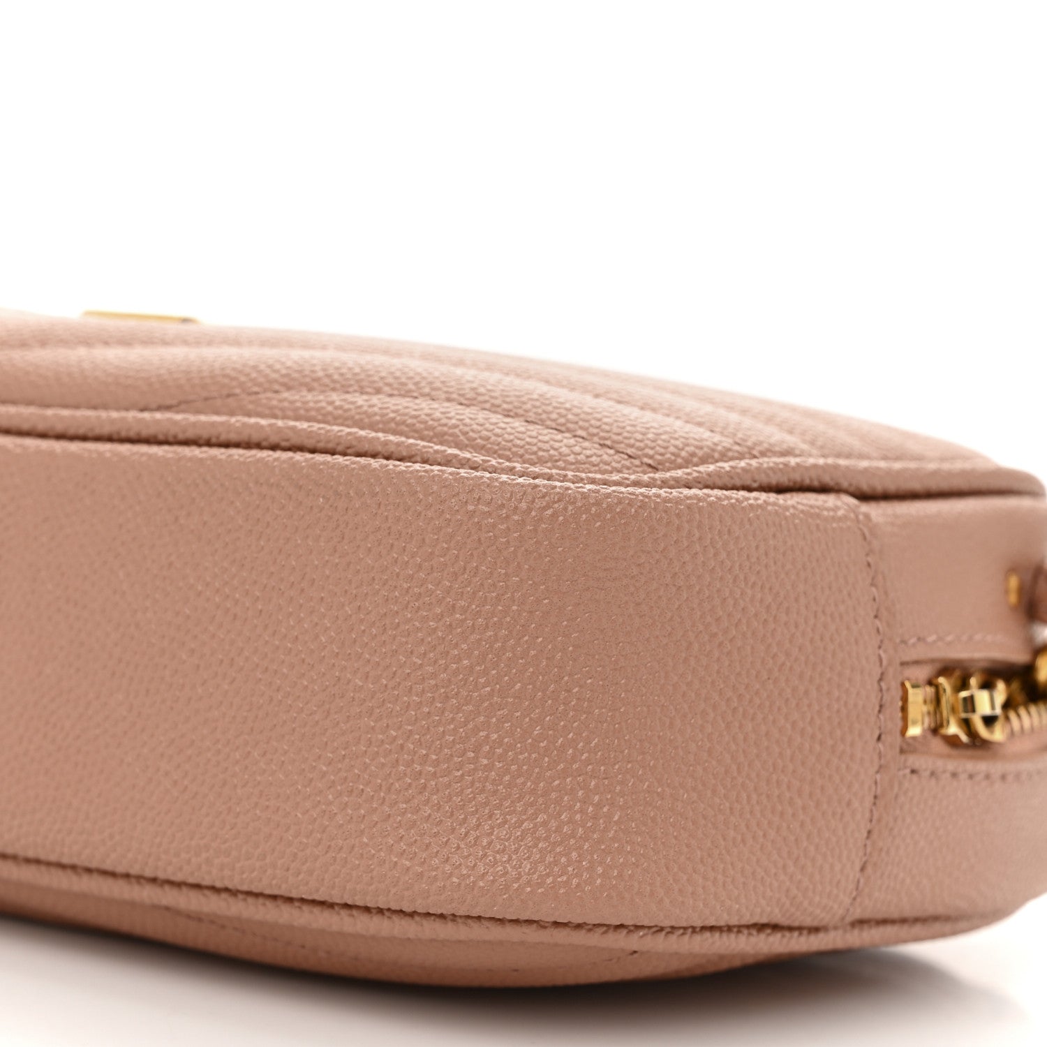 Saint Laurent Grain De Poudre Matelasse Monogram Mini Lou Camera Bag Vintage Peach 10 of 10