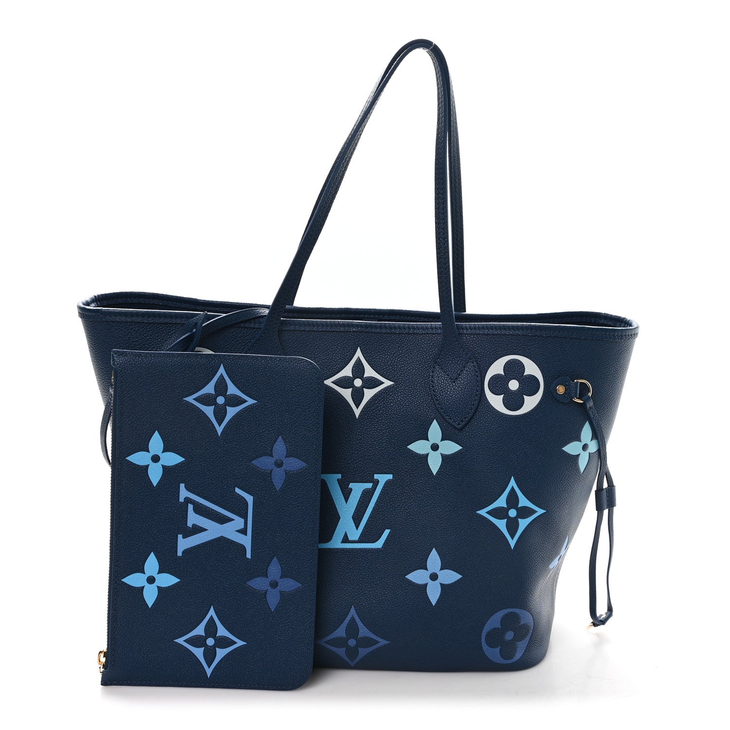 Louis Vuitton ハンドバッグ ダークブルー Louis Vuitton Empreinte Monogram Giant Neverfull MM Degrade Bleu