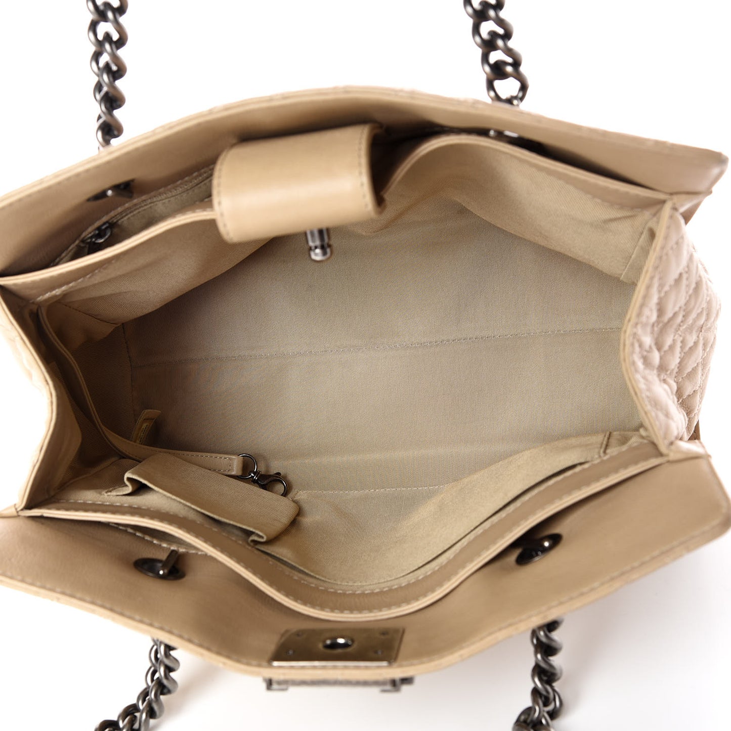 Lambskin Boy Reverso Shopping Tote Beige