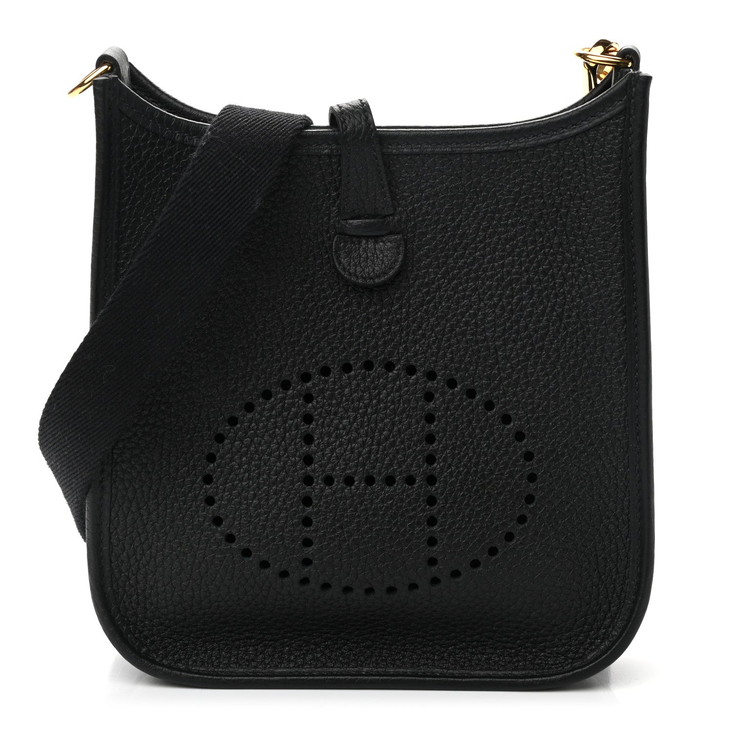 Hermes Taurillon Clemence Evelyne TPM Black 1 of 11