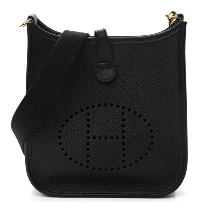 Hermes Taurillon Clemence Evelyne TPM Black 1 of 11