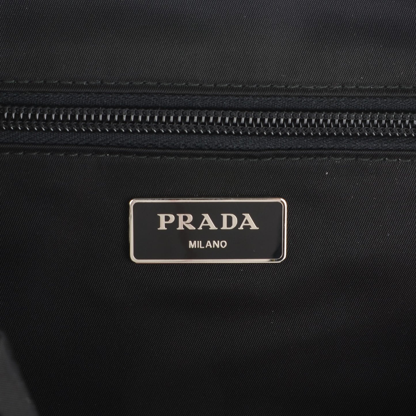 Nylon Montagna Double Buckle Backpack Black