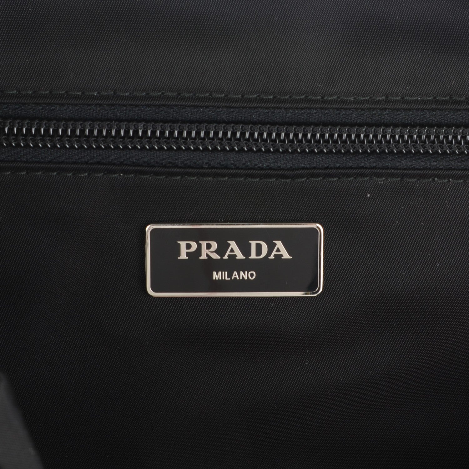 Prada Nylon Montagna Double Buckle Backpack Black 5 of 7