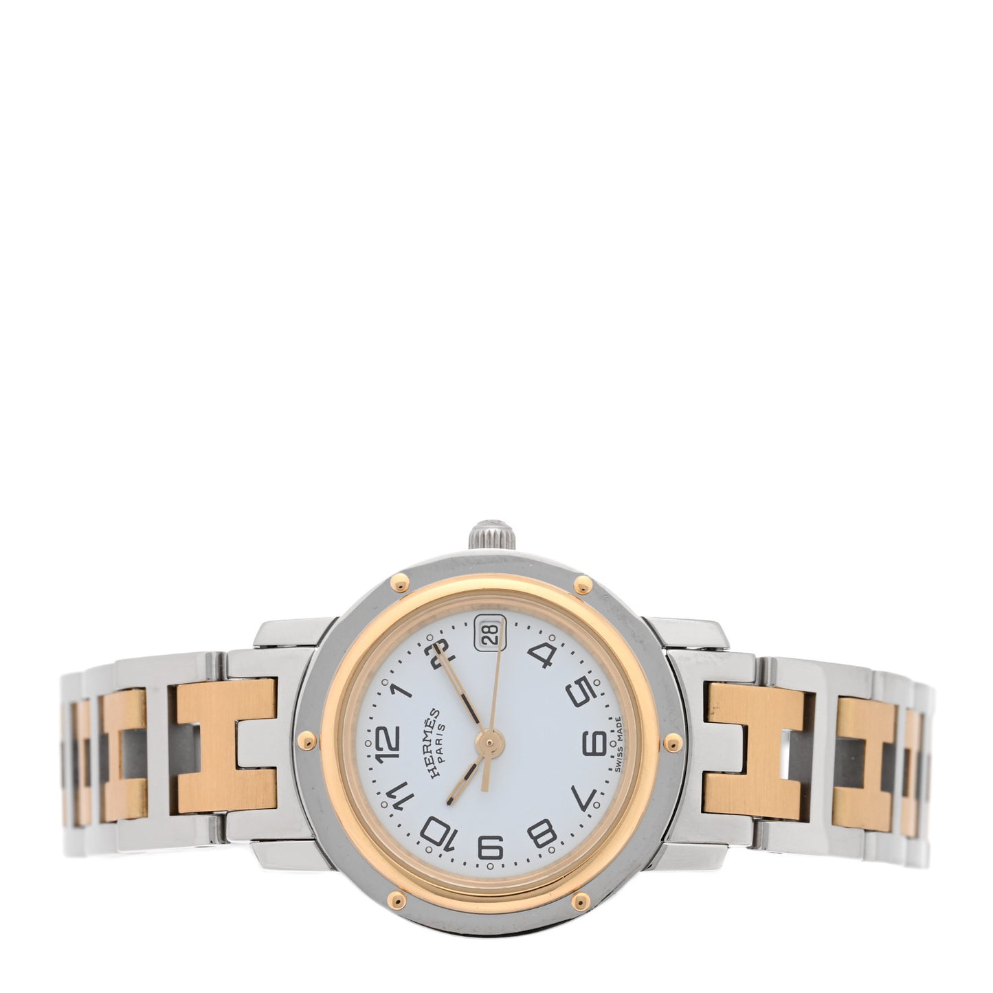 Stainless Steel 24mm Clipper Quartz Watch Gold