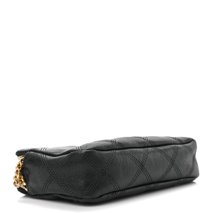Saint Laurent Grained Lambskin Quilted Mini Becky Double Zip Bag Black 4 of 8