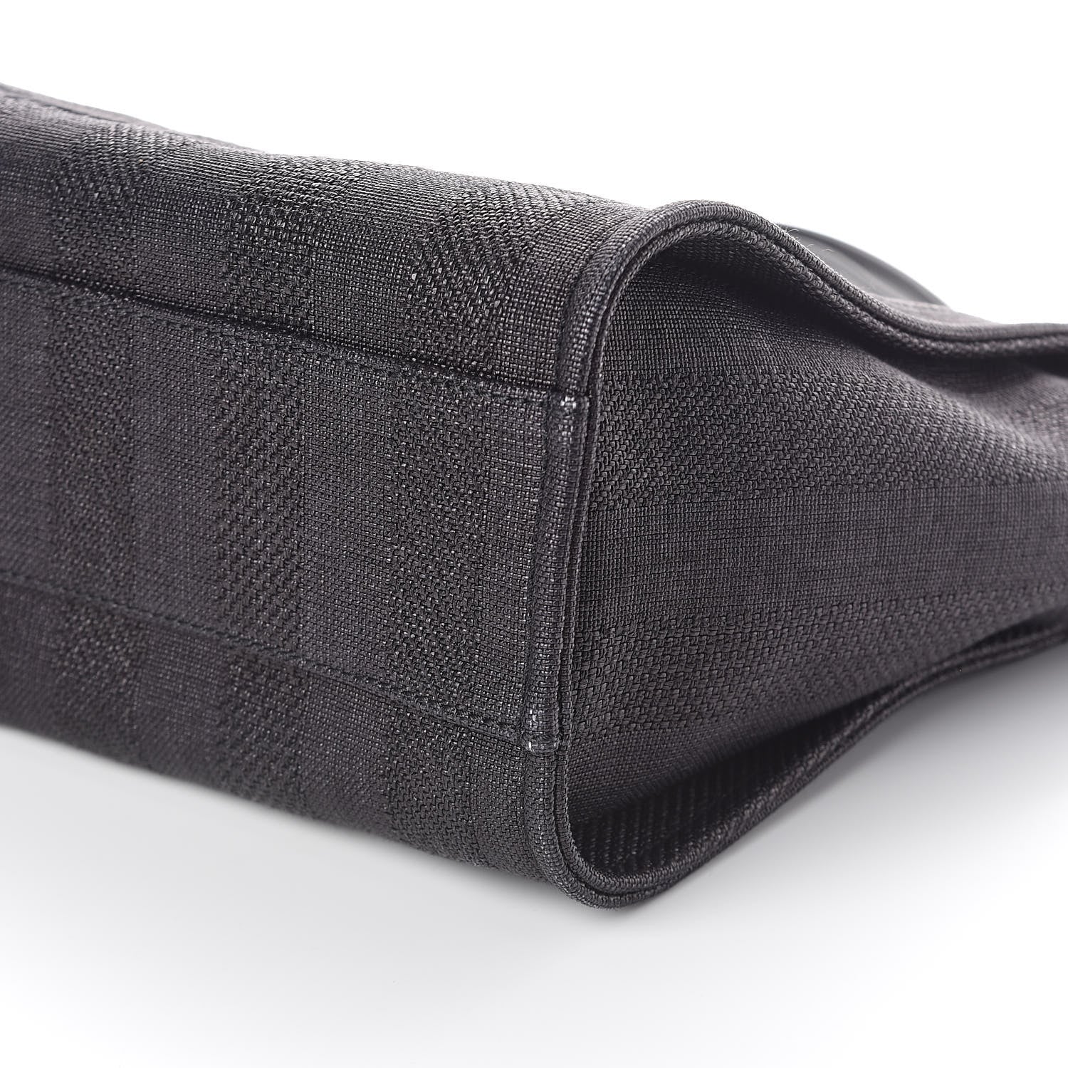 Chanel Mixed Fibers Striped Small Deauville Tote Navy Blue 10 of 11