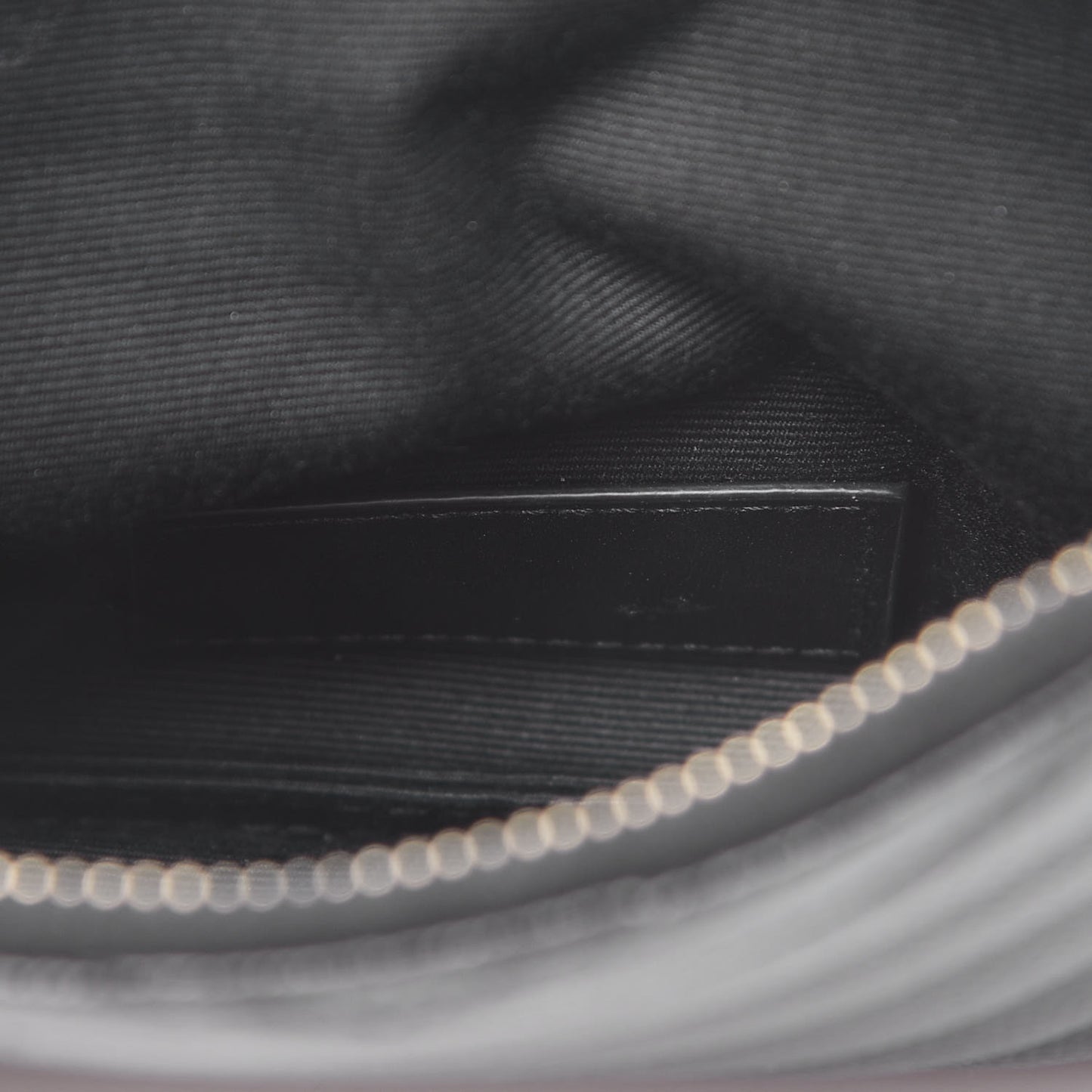 Grain De Poudre Chevron Monogram Bill Pouch Black