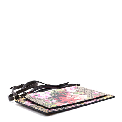 Gucci GG Supreme Monogram Bengal Blooms Shoulder Bag Beige Pink 4 of 12