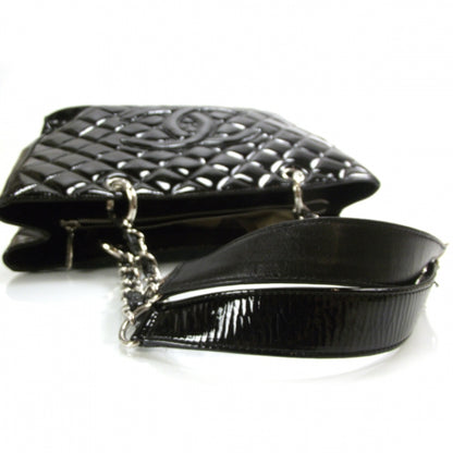 Chanel Patent Grand Shopping Tote GST Black 5 of 9