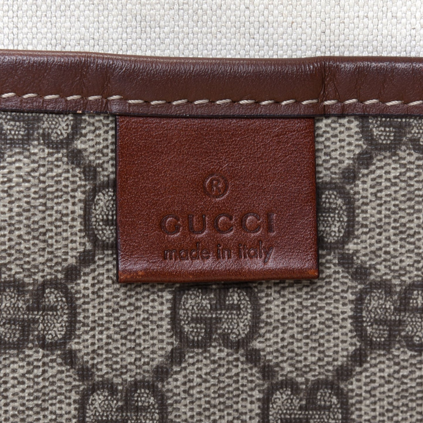 GG Plus Monogram Medium Signature Web Loop Tote Brown