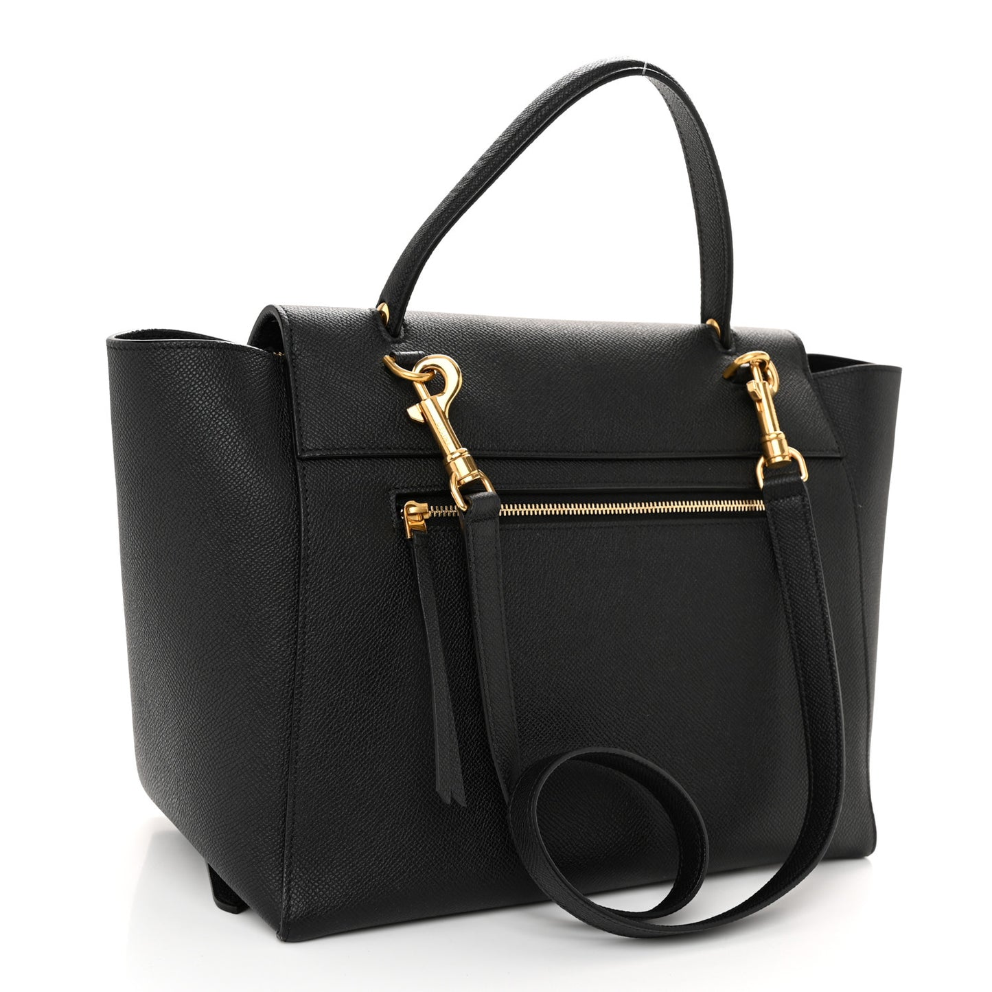 Grained Calfskin Mini Belt Bag Black