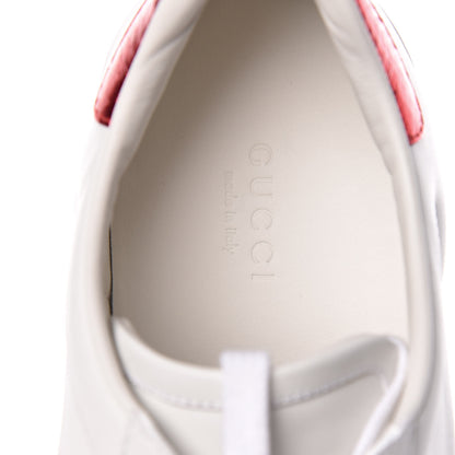 Gucci Calfskin Ayers Blind For Love Embroidered Womens Ace Sneakers 38 White 10 of 12