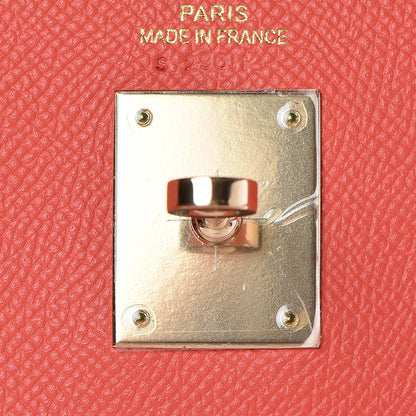 Hermes Epsom Verso Kelly Retourne 35 Rose Jaipur Gold 18 of 32