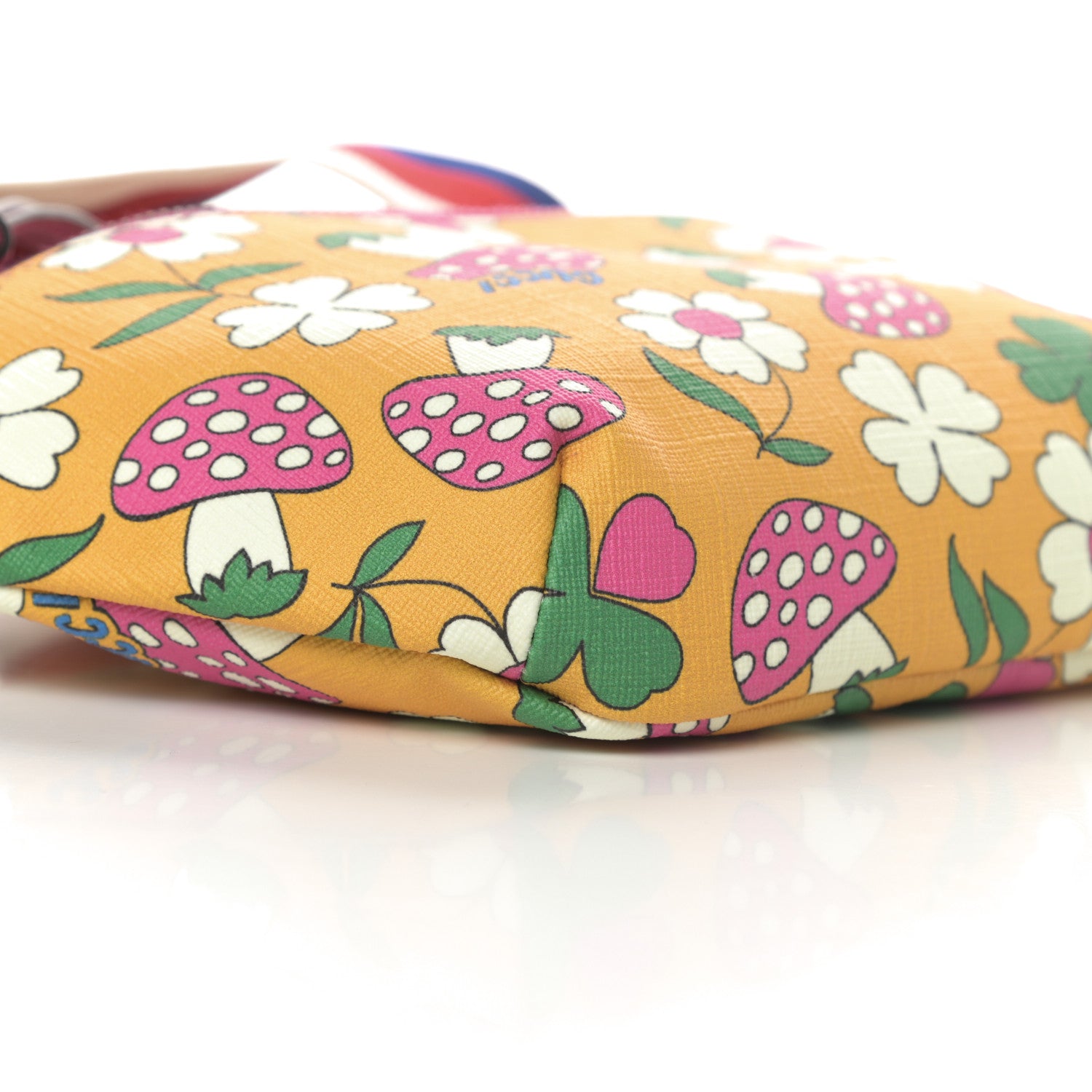 Gucci Supreme Childrens Mushroom Print Belt Bag Yellow 9 of 10