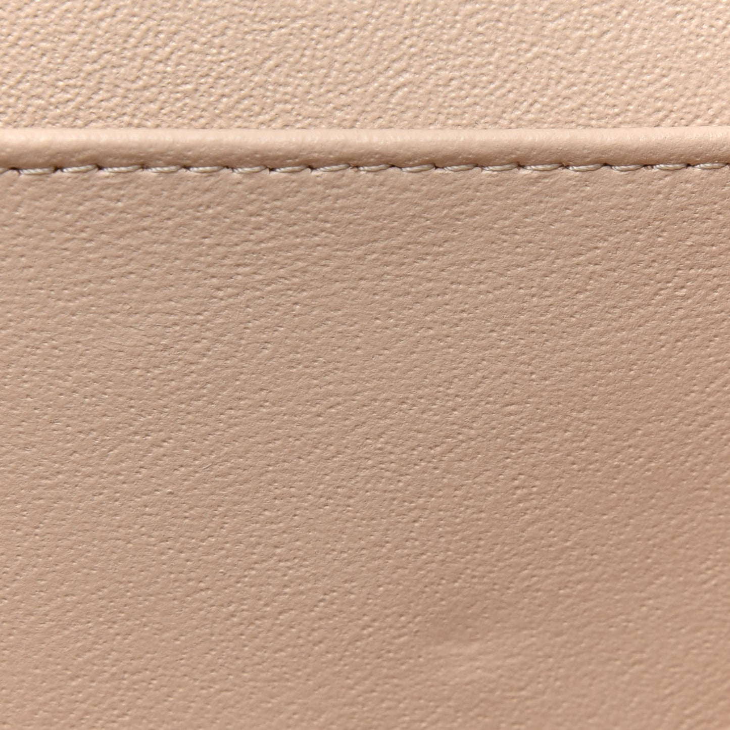 Lambskin Quilted Medium Double Flap Beige