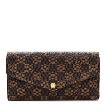 Louis Vuitton Damier Ebene Sarah Wallet NM 1 of 16