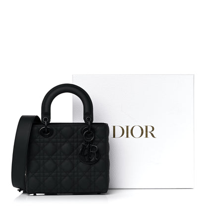 Christian Dior Ultra Matte Calfskin Cannage Small My ABCDior Lady Dior Black 19 of 19