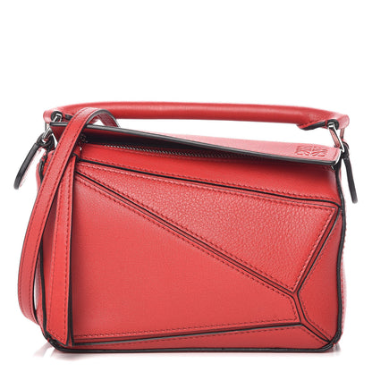 Loewe Calfskin Mini Puzzle Bag Rouge 1 of 9