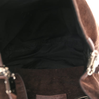 Balenciaga Suede Calfskin B Hobo Brown 5 of 18