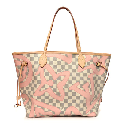Louis Vuitton Damier Azur Tahitienne Neverfull MM 3 of 13