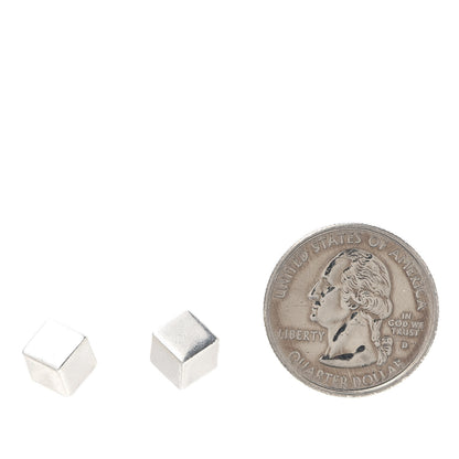 Tiffany Sterling Silver Cube Earrings 2 of 5