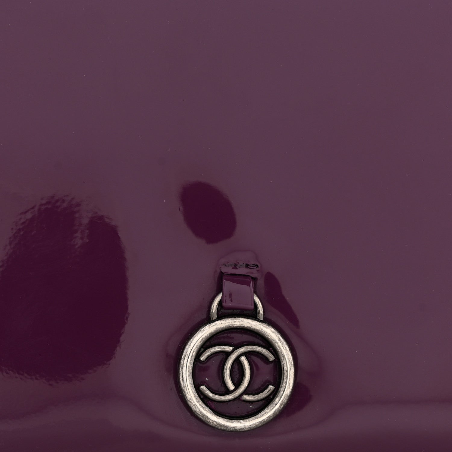 Chanel Patent Coco Cabas Yen Wallet Purple 10 of 11