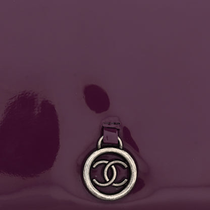 Chanel Patent Coco Cabas Yen Wallet Purple 10 of 11
