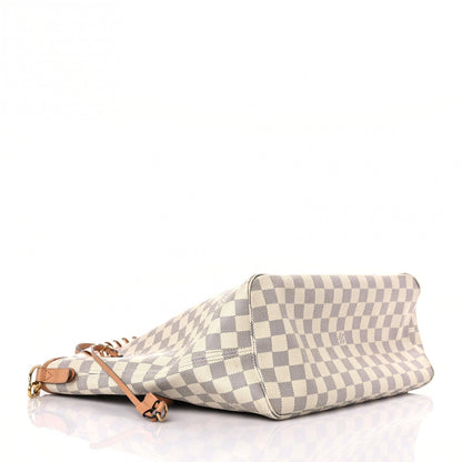 Louis Vuitton Damier Azur Braided Neverfull MM Orange 4 of 27