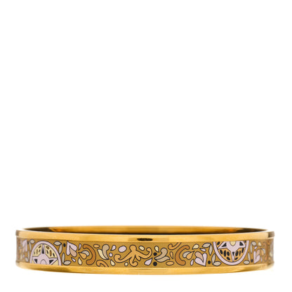 Hermes Enamel Printed Narrow Concours d'Etriers Bracelet 70 2 of 4
