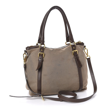 Prada Jacquard Logo Tote Corda Bruciato 3 of 17