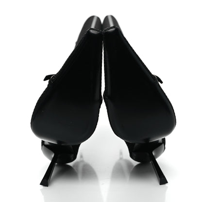 Saint Laurent Mesh Oxails Knee High Boots 40 Black 5 of 8