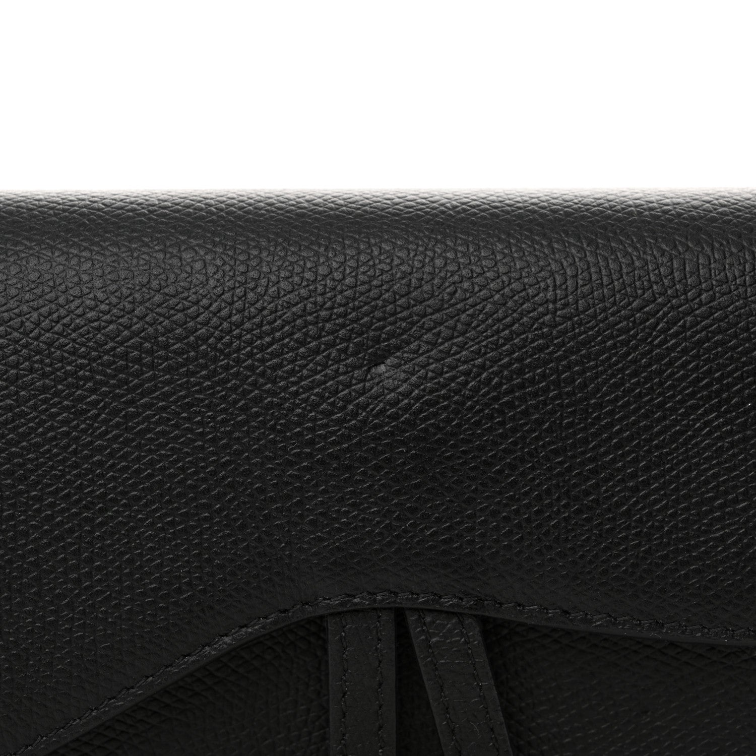 Christian Dior Grained Calfskin Saddle Belt Clutch Black 15 of 18