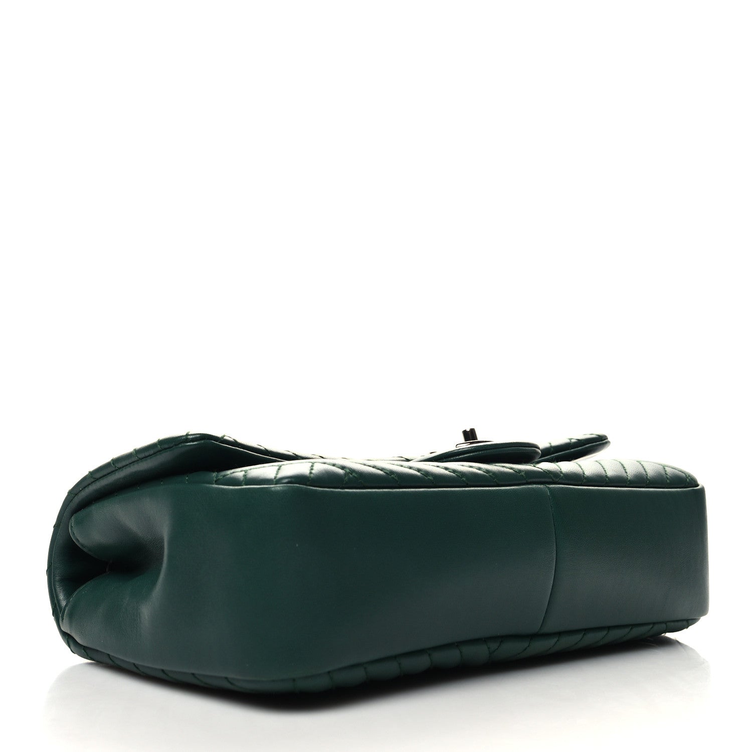 Chanel Lambskin Medium CC Crossing Flap Dark Green 4 of 10