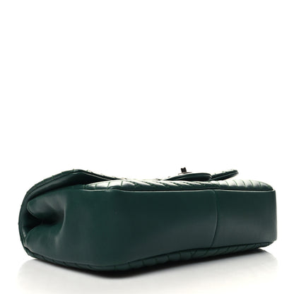 Chanel Lambskin Medium CC Crossing Flap Dark Green 4 of 10